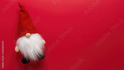 Decorative gnome with a red...