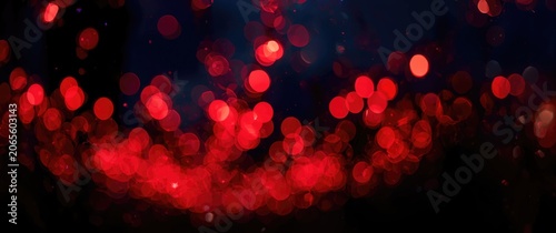 Festive Christmas lights gl...