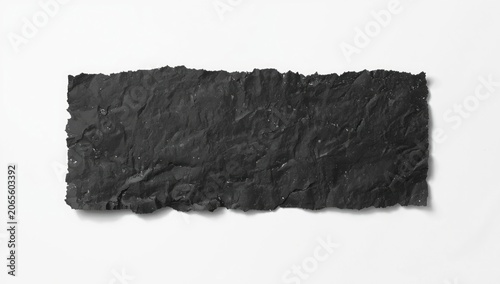 Crumpled black paper sheet ...