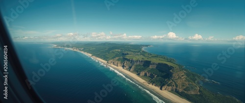 Scenic aerial capture of sh...