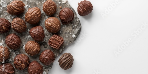 Assorted chocolate truffles...