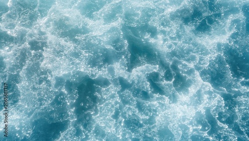 Ocean water with waves and ...