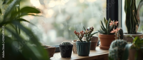Potted plants and succulent...
