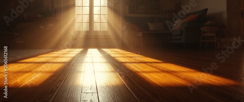 Sunlight streaming through ...