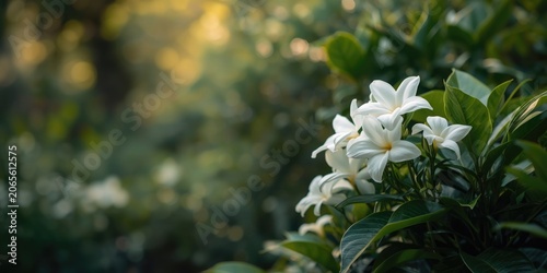 White flowers blooming amon...