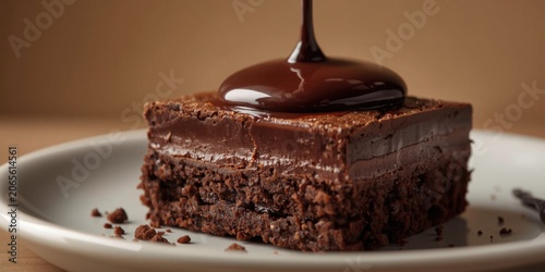 Layering rich chocolate fud...