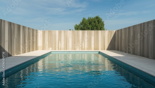 Stylish pool environment wi...