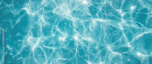 Clear water surface with li...