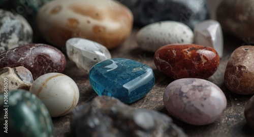 Natural healing stones therapy boosting energy and easing pain with protective calming effects