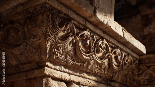 detail of an old wooden door