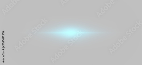 Foto Cyan glowing beam spark moves across dark space