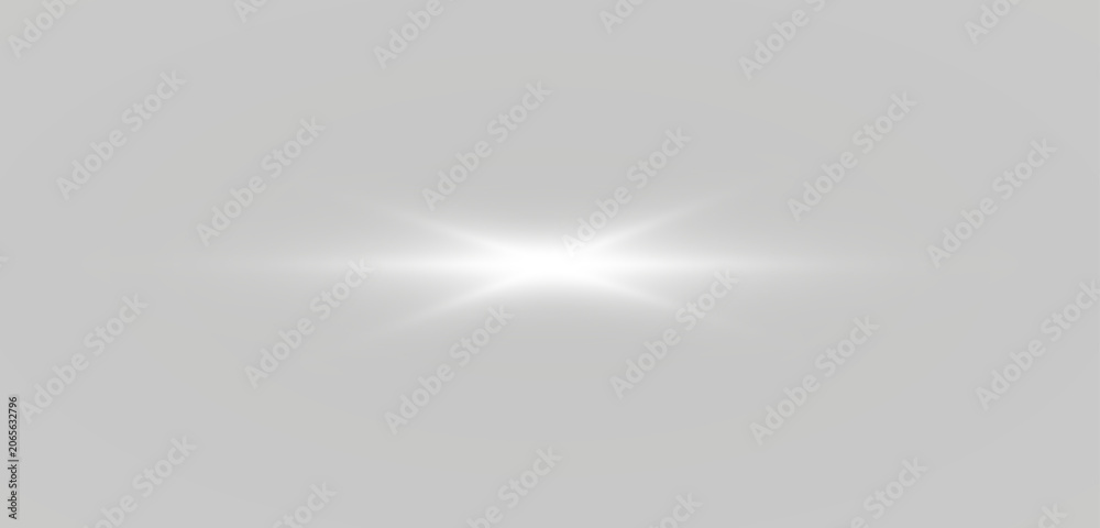 Fototapeta premium A soft white neon light line glows across a dark background. Gentle shimmer creates a clean futuristic accent. Perfect for UI overlays and highlights.