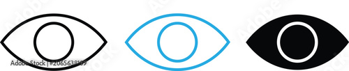 Photos Eye stock icon set
