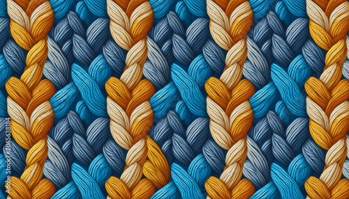 chalk crochet seamless pattern