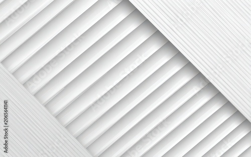 Clean White Background With Diagonal Stripes And Geometric Patterns Creating A Modern Abstract Design With Subtle Textures And Shadows
