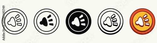 Foto Speaker volume icon set