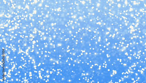 Canvas-taulu Blue snow glittering particle light decoration background