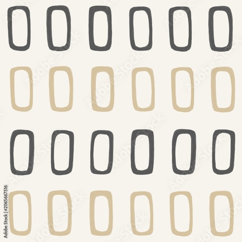 Modern Capsule Stripe Geometric Seamless Pattern