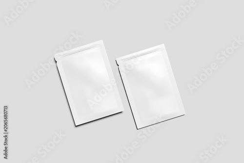 High Quality Realistic Sachet Mockup