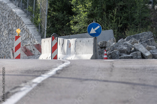 Baustelle auf einer Strasse