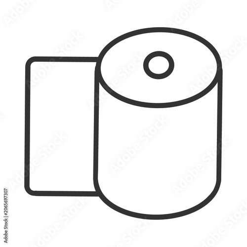 Toilet paper roll icon