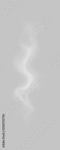 Delicate Transparent Smoke Wisps, Smooth White Vapor Flow Isolated on Black Background, Atmospheric Overlay Element Pack