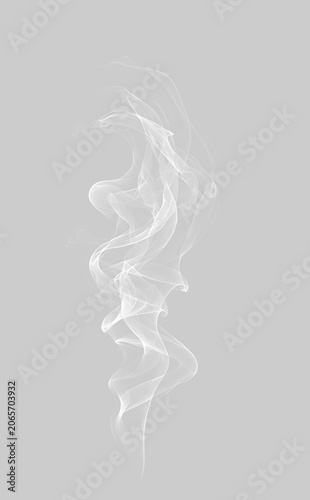 Floating Smoke Overlay Elements, Abstract White Vapor Swirls on Black Background, Transparent Atmospheric Effect Resource Set