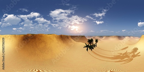 Panorama of sandy desert. Environment map. HDRI . equidistant projection. Spherical panorama. panorama 360.
3d rendering