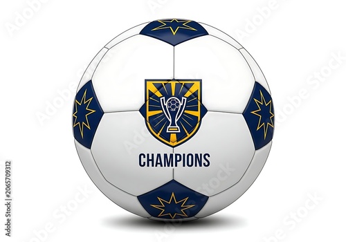 Golden Champions Soccer Ball – Tournament Trophy Emblem