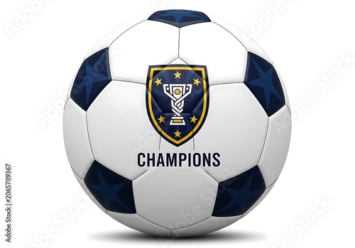 Golden Champions Soccer Ball – Tournament Trophy Emblem