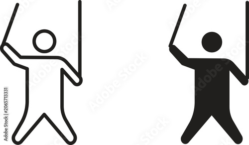 Tableau sur toile Puppet icon