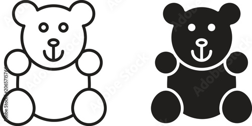 Photography Teddy bear icon