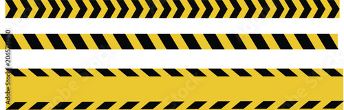 Konstfotografi Set of industrial hazard warning stripes and caution danger tapes with industria