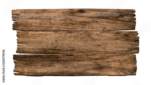 Tableau sur toile Rustic blank wooden sign board template