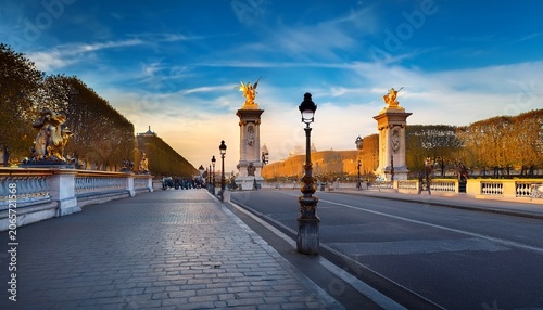 les invalides and pont alexandre iii in paris france
