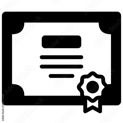 diploma certificate icon