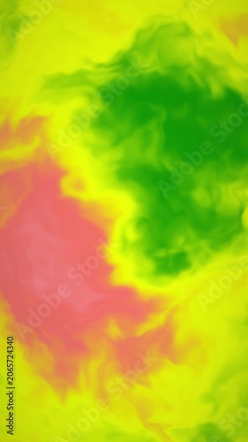 Multicolor Marble Ink Background Pack, 5 Seamless Loops, 9:16 Vertical Video