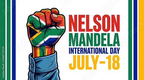 Nelson Mandela International Day Fist Symbol of Unity and Freedom
