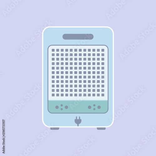 Foto A simple illustration of a portable electric air cooling unit