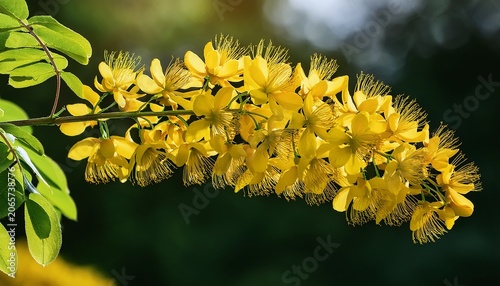 yellow inflorescence of scotch laburnum laburnum alpinum aka scottish or alpine laburnum
