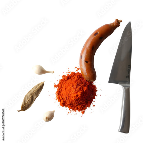Traditional Hungarian kolbász sausage with rich paprika, garlic, and smoked flavor