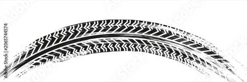 Quadro su tela Tire track