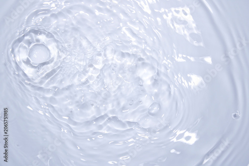 Rippling Water Surface with Clear Reflections and Circular Patterns