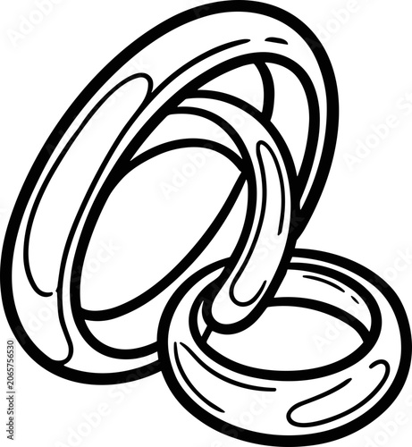 Interlocking Rings Outline