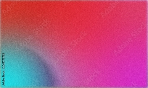 Vibrant abstract background featuring a smooth gradient transition between bright red and soft cyan colors with a subtle grainy texture applied to create a modern artistic aesthetic for digital design