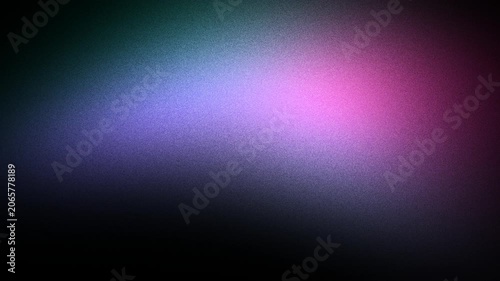 Neon magenta and cyan light waves drifting over grainy matte