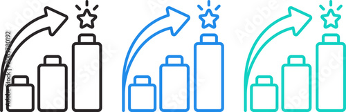 Photos Child Development Line Icon – Growth Stages, Parenting and Family Progress Outli
