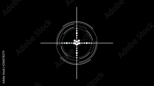Target Audience Focus Cross hair Icon Targeting Group of People Digital Interface H U D Element