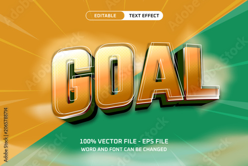 Goal Sports Football Editable Text Effect