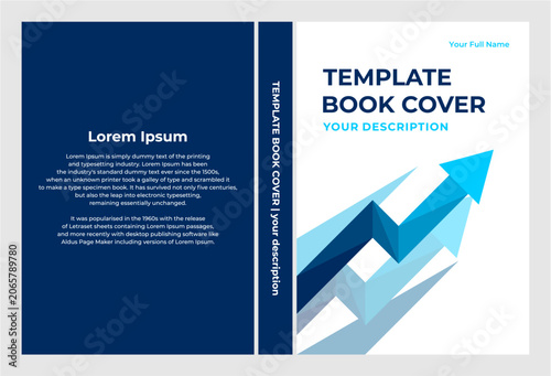 Business template book cover design.